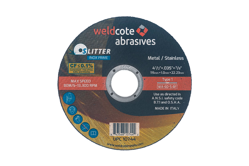 right-angle-grinder-wheels,-cutting-slitter-inox-prime, resin-bonded-abrasives